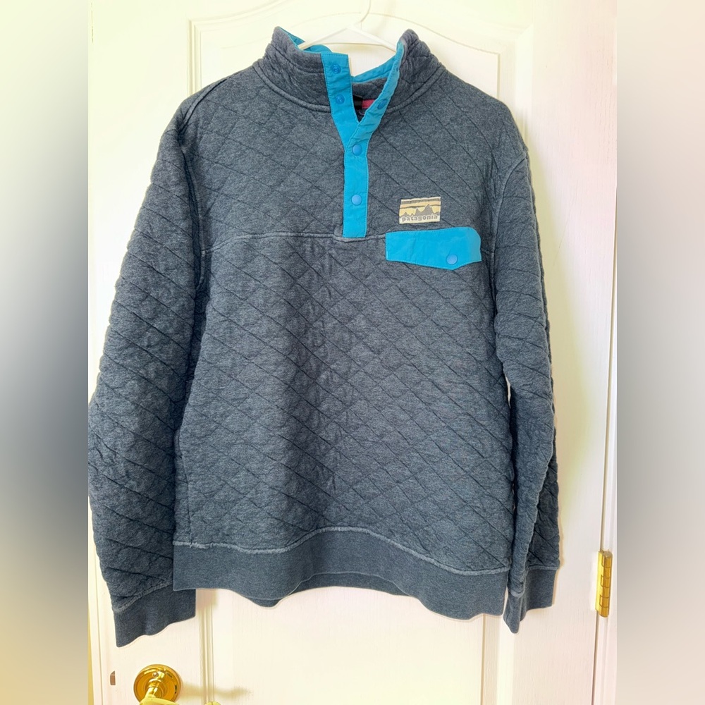 Patagonia Men’s Medium 40th Anniversary Cotton Quilt Snap-T Pullover *read*